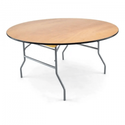 60 inch round plywood folding table 5 1648642965.png Table Banquet - 60" Round