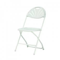 Chair White Fan-Back